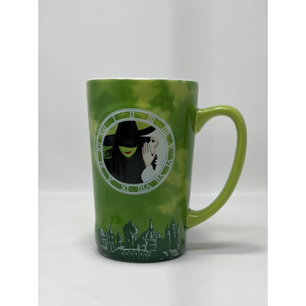 Wicked Broadway Musical 2025 One Short Day Embossed Green Coffee Mug Cup 16 Oz